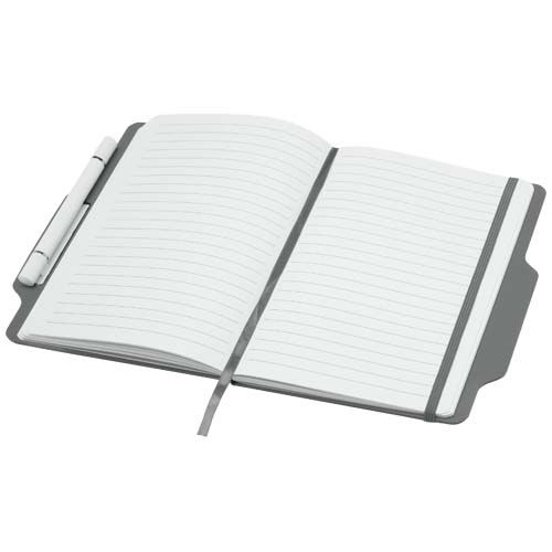 PF107969-3Nexus A5 Hardcover Notizbuch mit Kugelschreiber und Bleistiftset _schwarze Mine_ grau