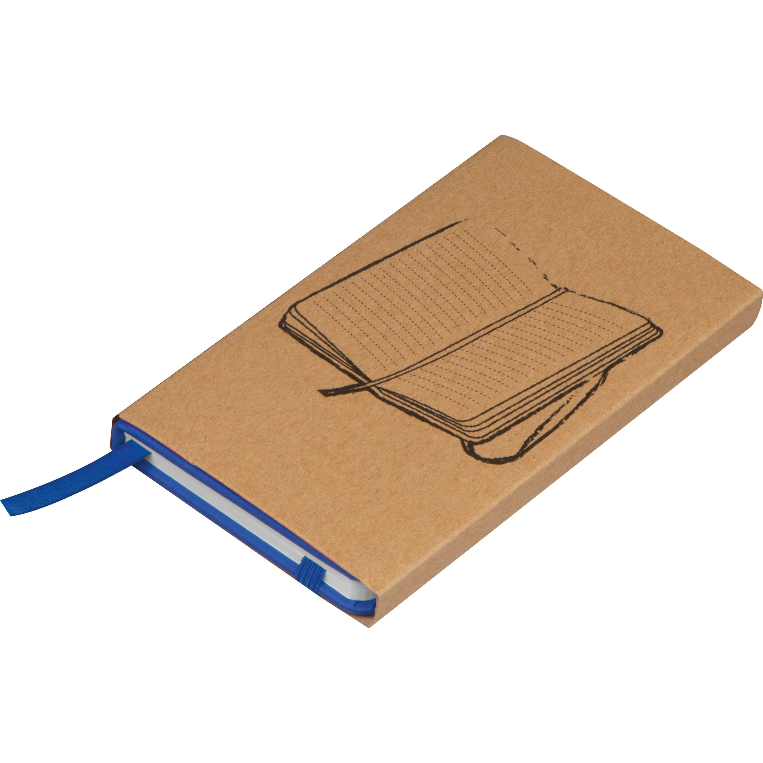 MA28367-04Notizbuch mit Lesebaendchen und Gummibandverschluss_ blau