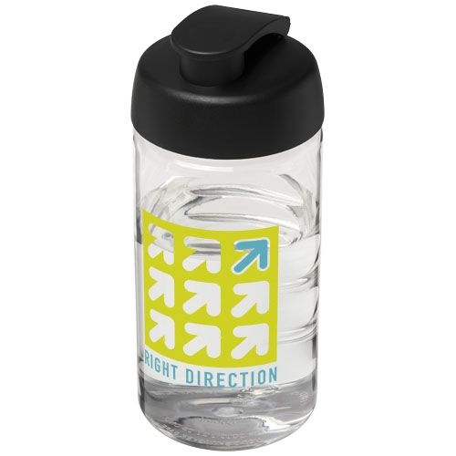 PF210050-1H2O Active® Bop 500 ml Sportflasche mit Klappdeckel_ transparent_schwarz