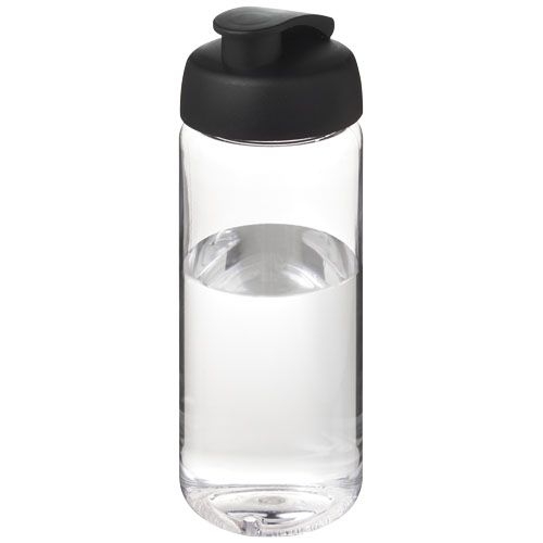 PF210445-14H2O Active® Octave Tritan™ 600-ml-Sportflasche mit Klappdeckel_ transparent klar_schwarz PF210445-14H2O Active® Octave Tritan™ 600-ml-Sportflasche mit Klappdeckel_ transparent klar_schwarz