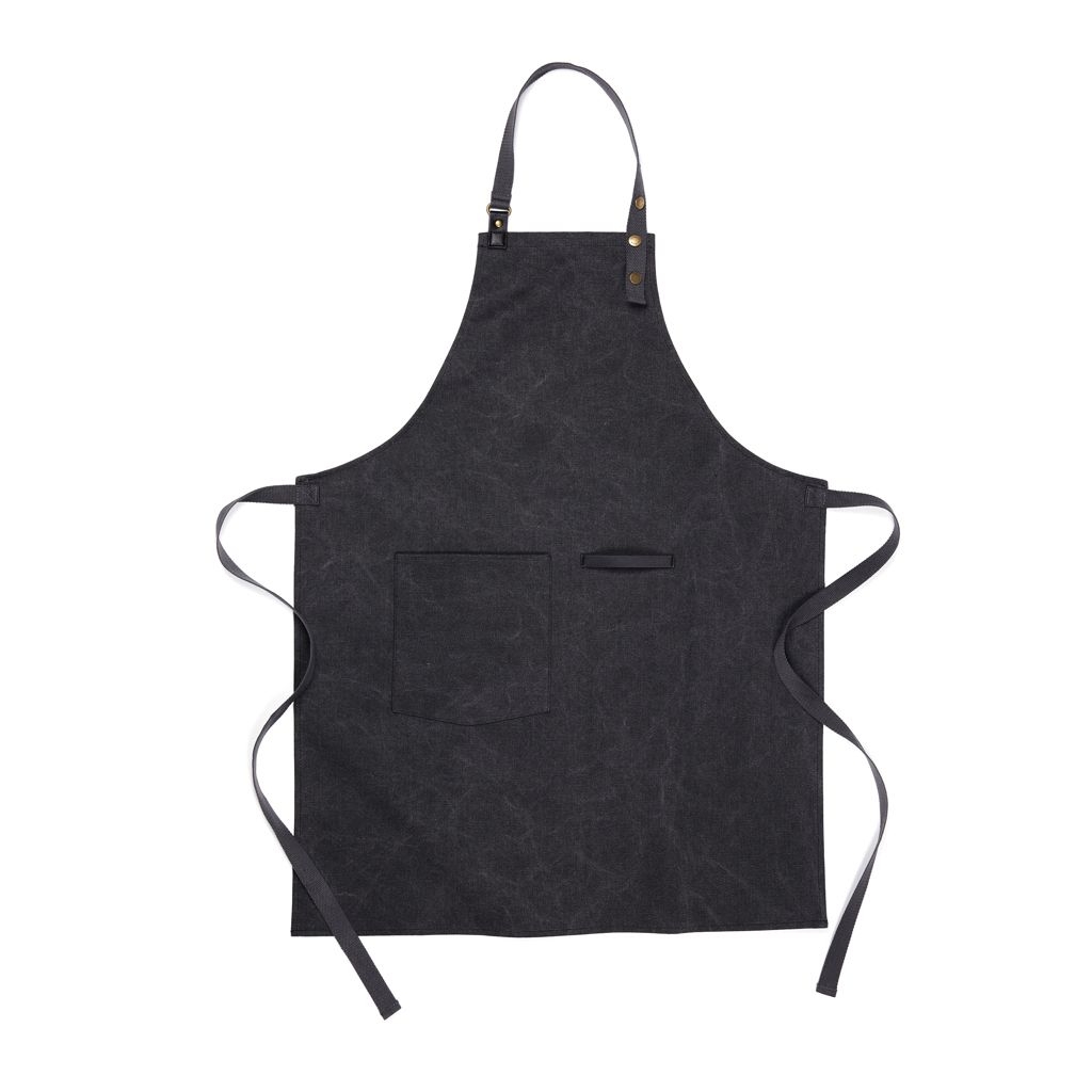 XDV216-1VINGA Tome Schuerze aus GRS recyceltem Canvas_ schwarz