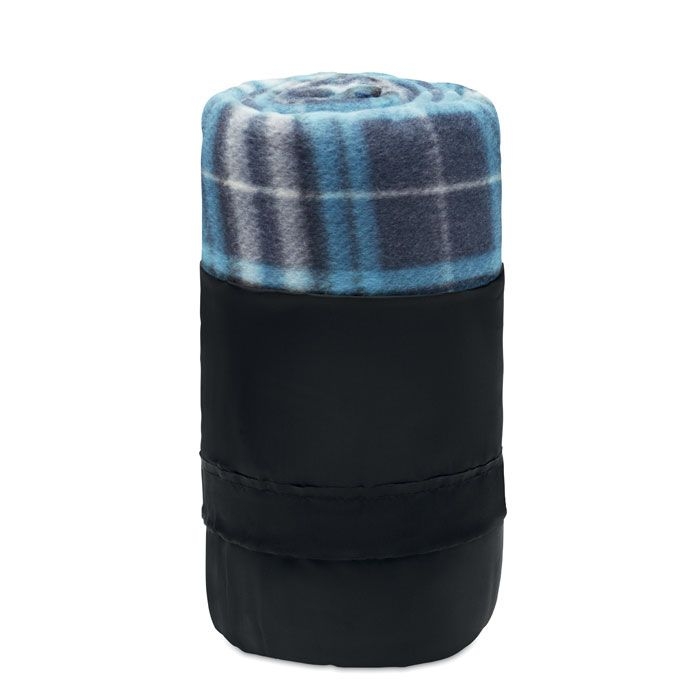 MO9936-04Dinara Rpet RPET Fleece-Reisedecke Karo_ Blau