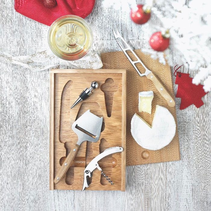 MO8416-40Wine_Cheese Wein und Kaese Set_ Holz