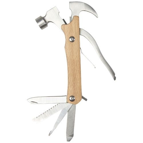 PF104537-1Bear Multifunktionswerkzeug Hammer mit 10 Funktionen_ holz