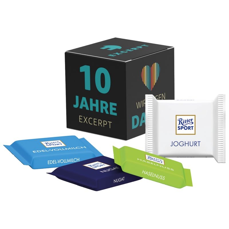 JG10189-6Werbewuerfel Ritter SPORT mini_ Ritter Sport Mini_ gemischt