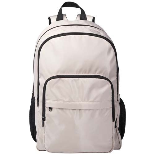 PF130086-1Trend Plus 15_ Laptop-Rucksack aus recyceltem GRS-Material 20 L_ oatmeal