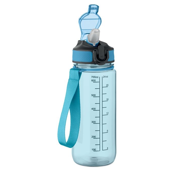 MO2792-52Enkel Sport-Trinkflasche 700ml_ transparent hellblau