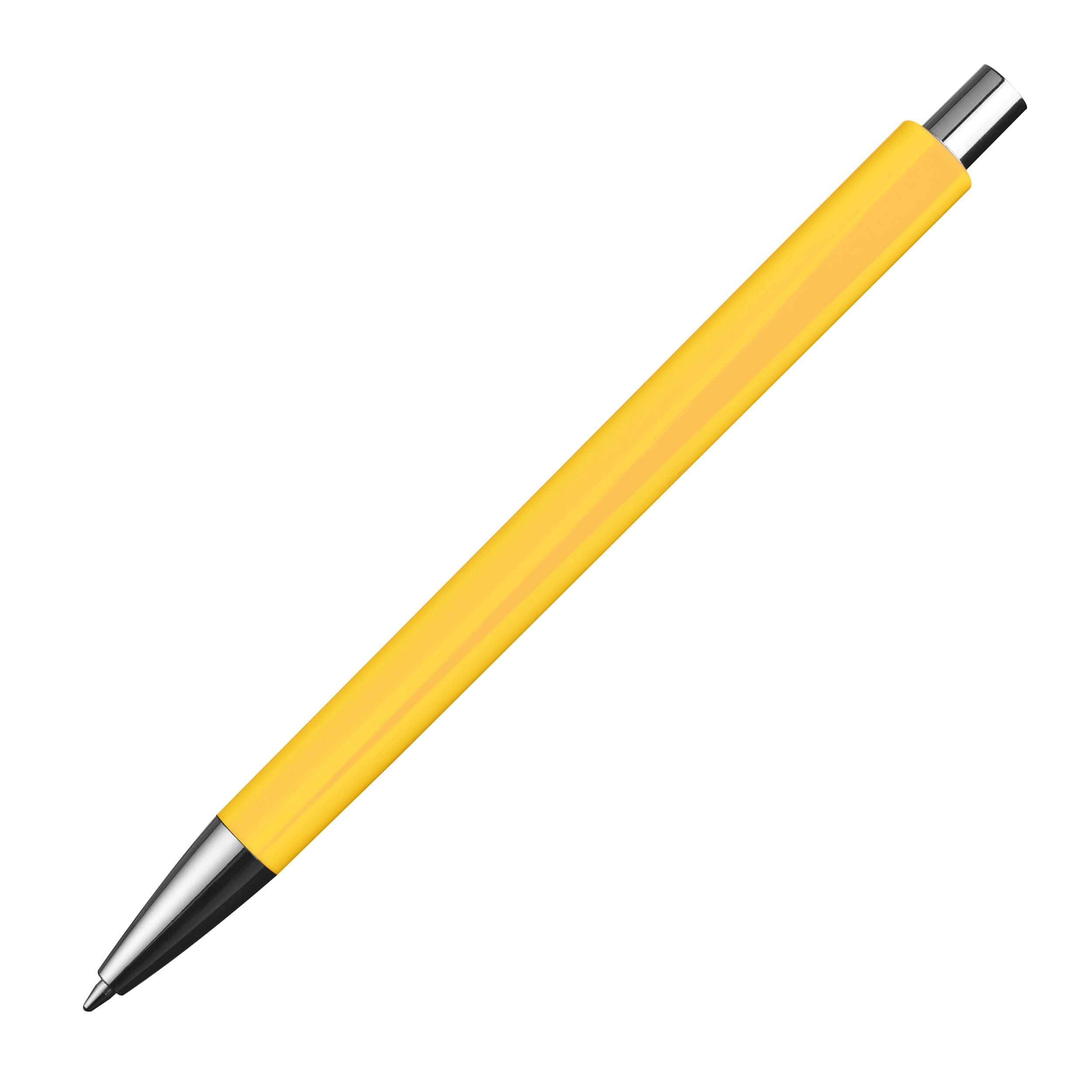 MA13538-08Kugelschreiber mit silbernen Applikationen_ gelb