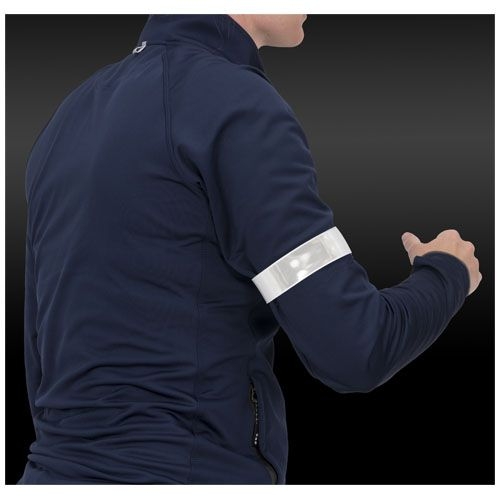 PF122050-1RFX™ Mats 38 cm reflektierendes TPU Sicherheits-Schnapparmband_ weiss