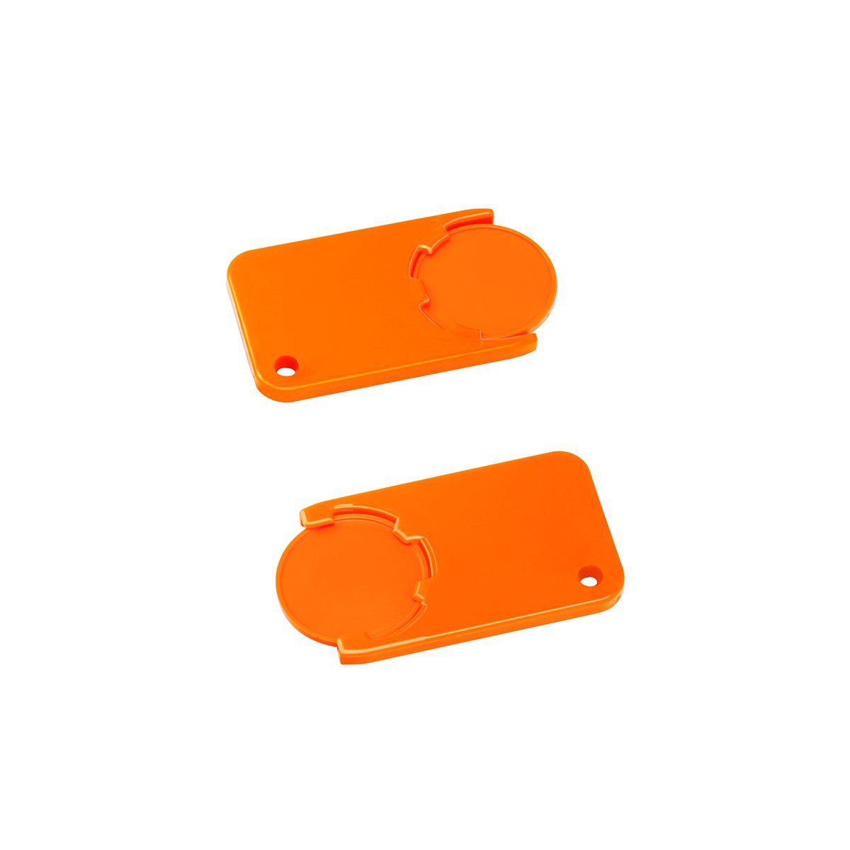 Chiphalter mit 1€-Chip "Beta", orange, orange