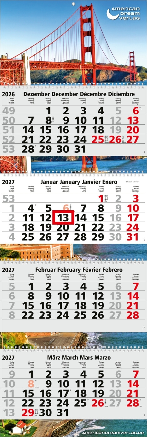 GE0048-HE4-Monatskalender Quadro Wire-O 4