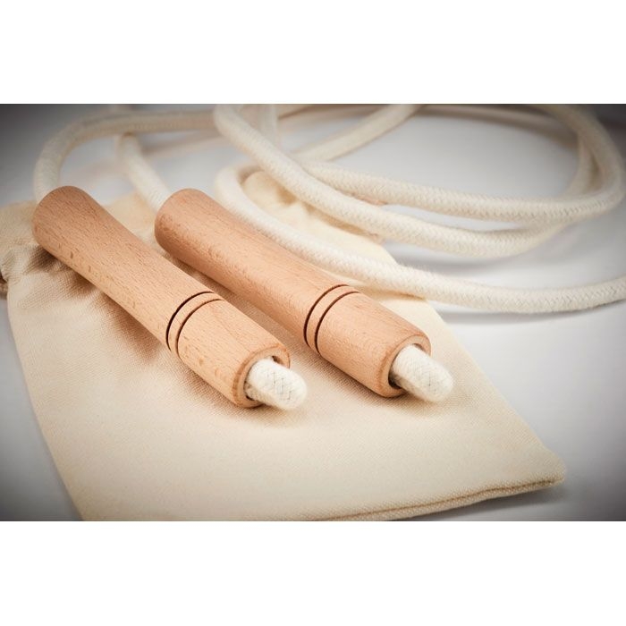 MO6140-13Jump Springseil aus Baumwolle_ Beige