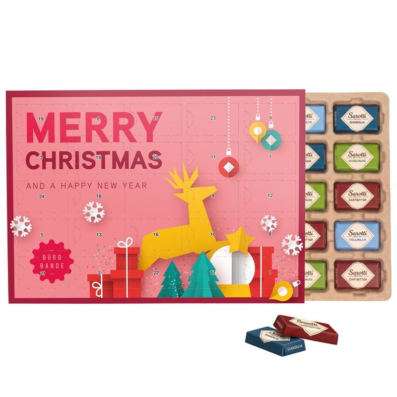 JG20198Premium Tisch Adventskalender Eco Sarotti