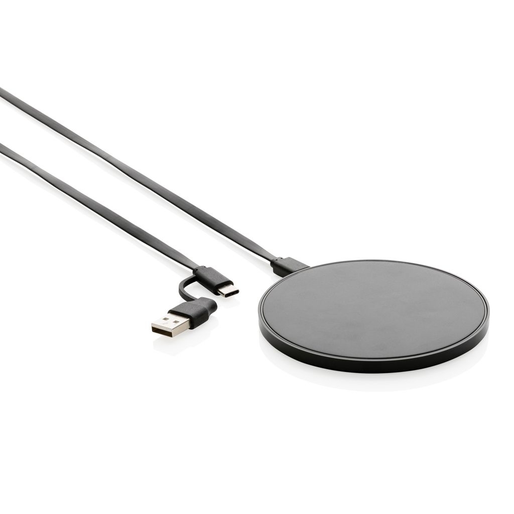 XDP308.66-110W Wireless Charger aus RCS Standard recyceltem Kunststoff_ schwarz