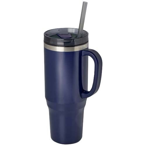 PF100801-3Melbourne 1200 ml RCS-zertifizierter Isolierbecher mit Strohhalm_ navy