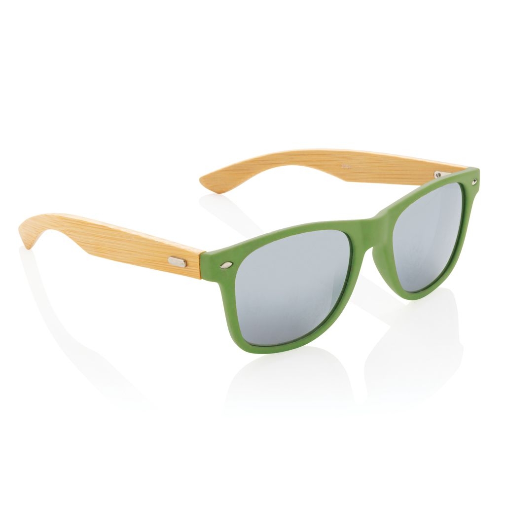 XDP453.97-7Sonnenbrille aus Bambus und RCS recyceltem Kunststoff_ gruen