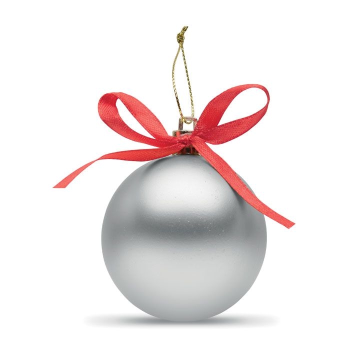 CX1603-14Belles Weihnachtsbaumkugel_ silber