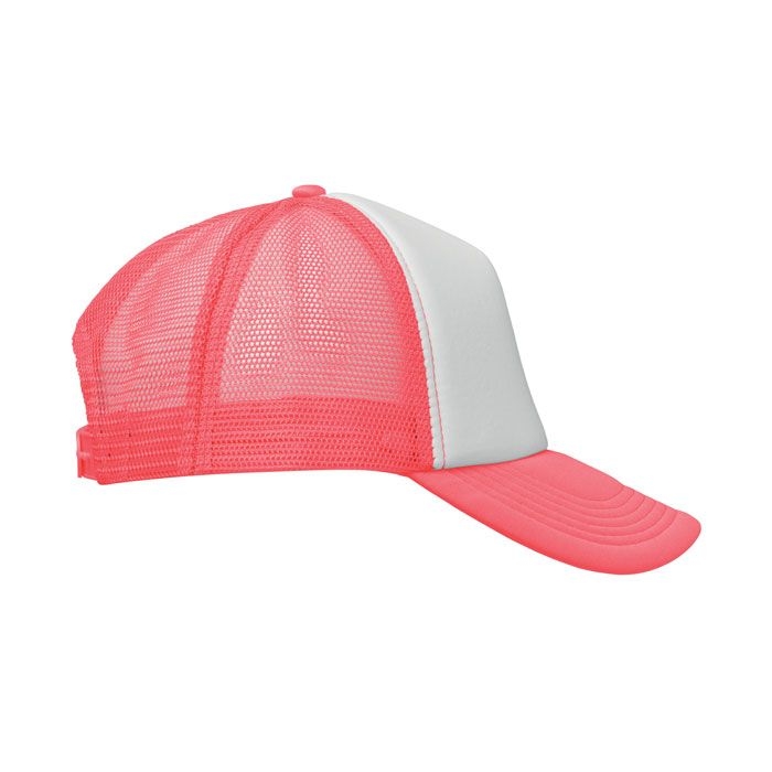 MO2269-72Bubble Truckers Cap_ neon fuchsia