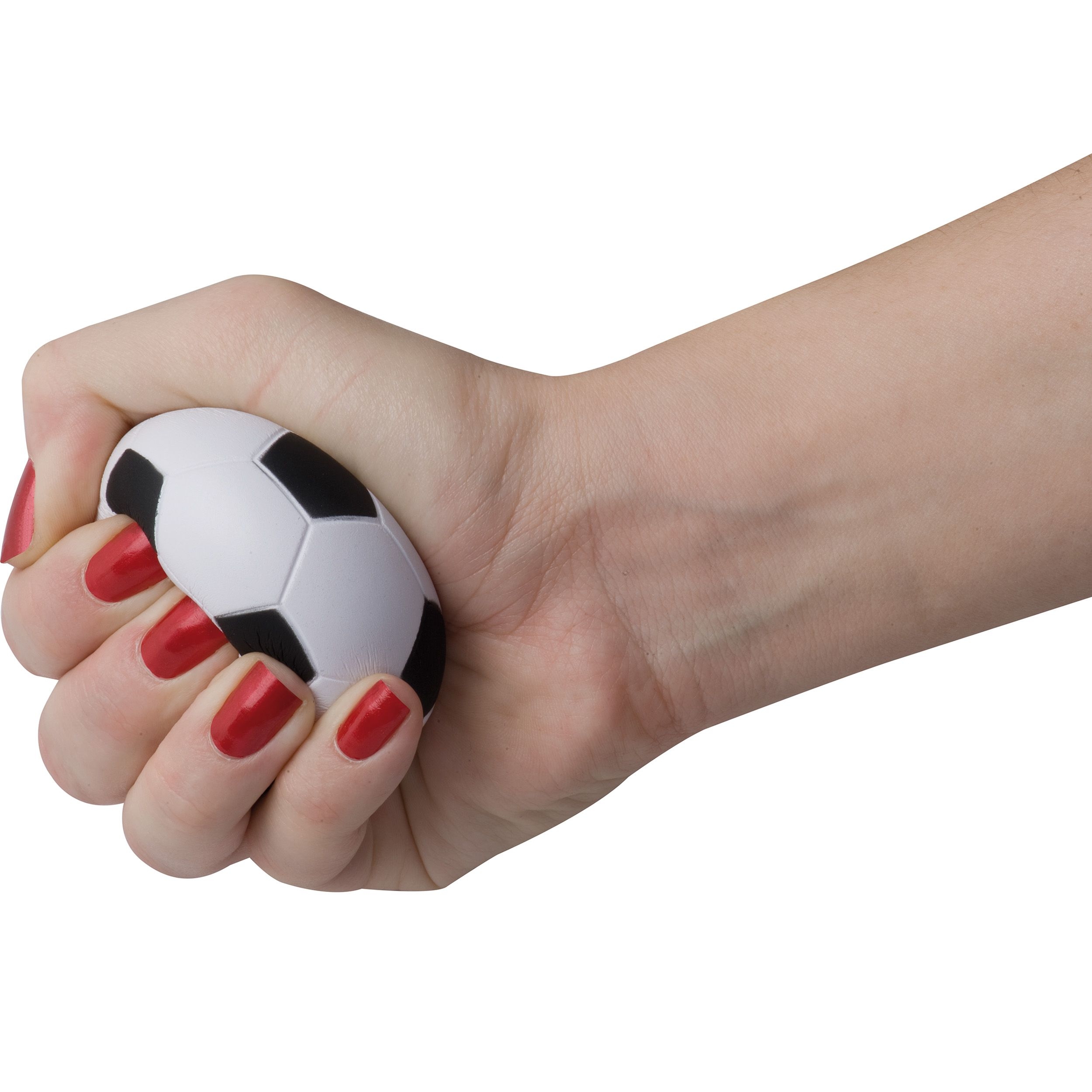 MA22718-06Anti Stress Knautschball Fussball_ weiss
