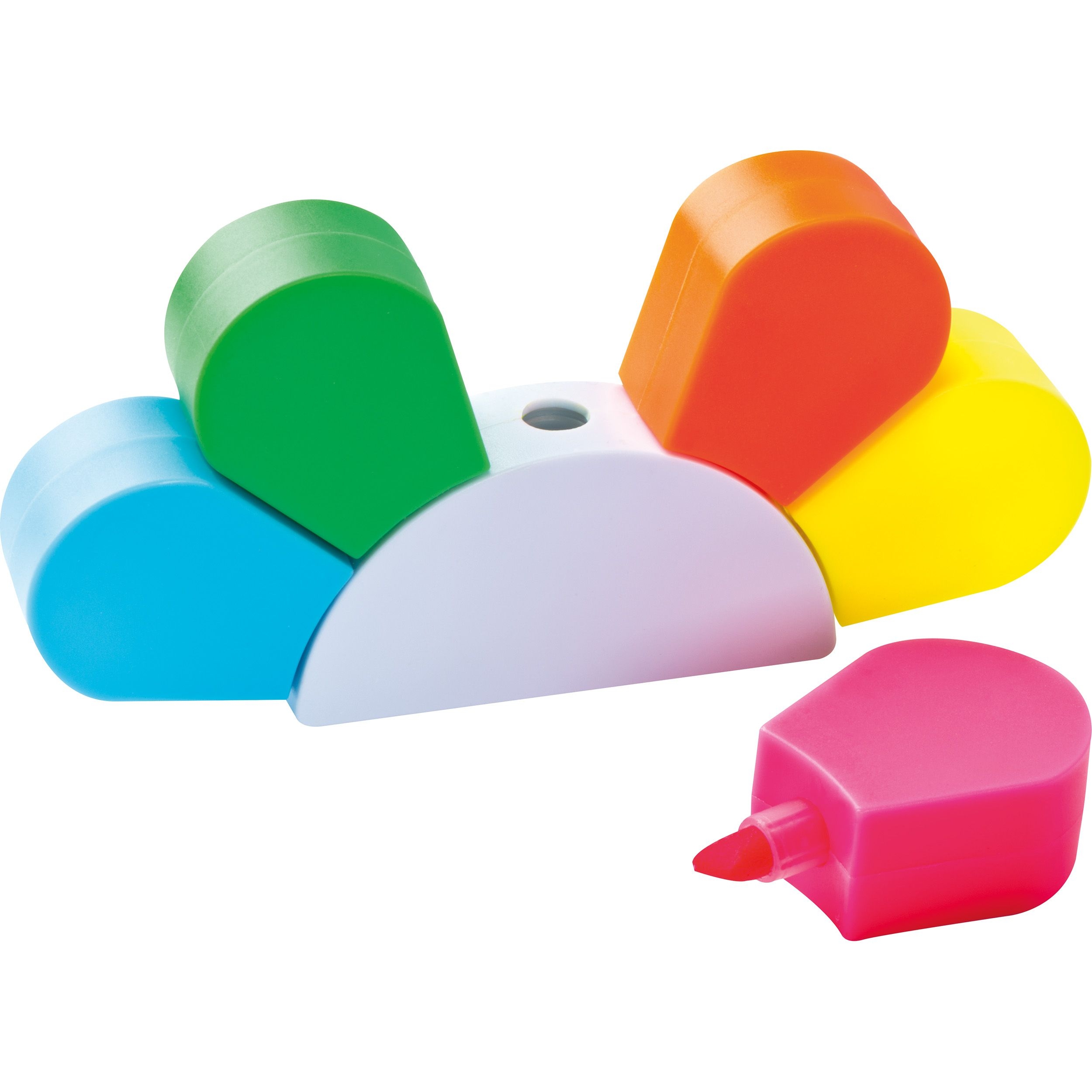 MA23486Textmarkerblume mit 5 farbigen Textmarkern LILLIAN