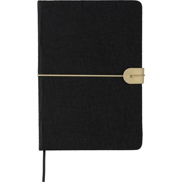 GI1272570-01Notizbuch aus recyceltem Filz _A5_ Dario_ schwarz
