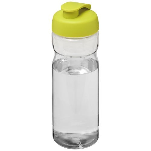 PF210045-5H2O Active® Base 650 ml Sportflasche mit Klappdeckel_ transparent_limone PF210045-5H2O Active® Base 650 ml Sportflasche mit Klappdeckel_ transparent_limone