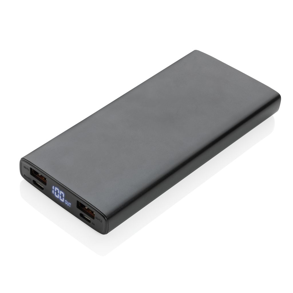 XDP322_24-118W PD Powerbank mit 10.000 mAh aus Aluminium_ schwarz