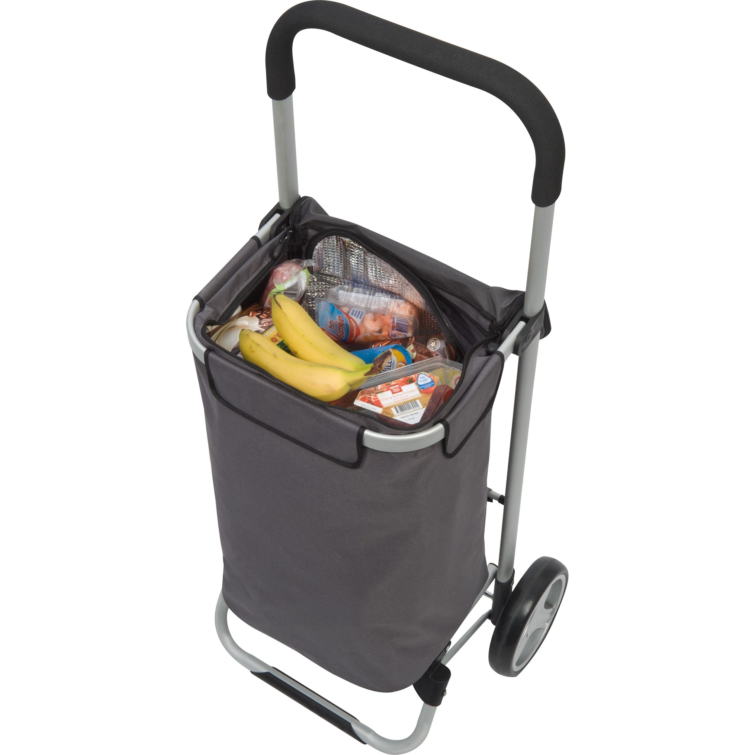 MA60063-77Faltbarer Einkaufstrolley aus Polyester mit Kuehlfach_ anthrazit