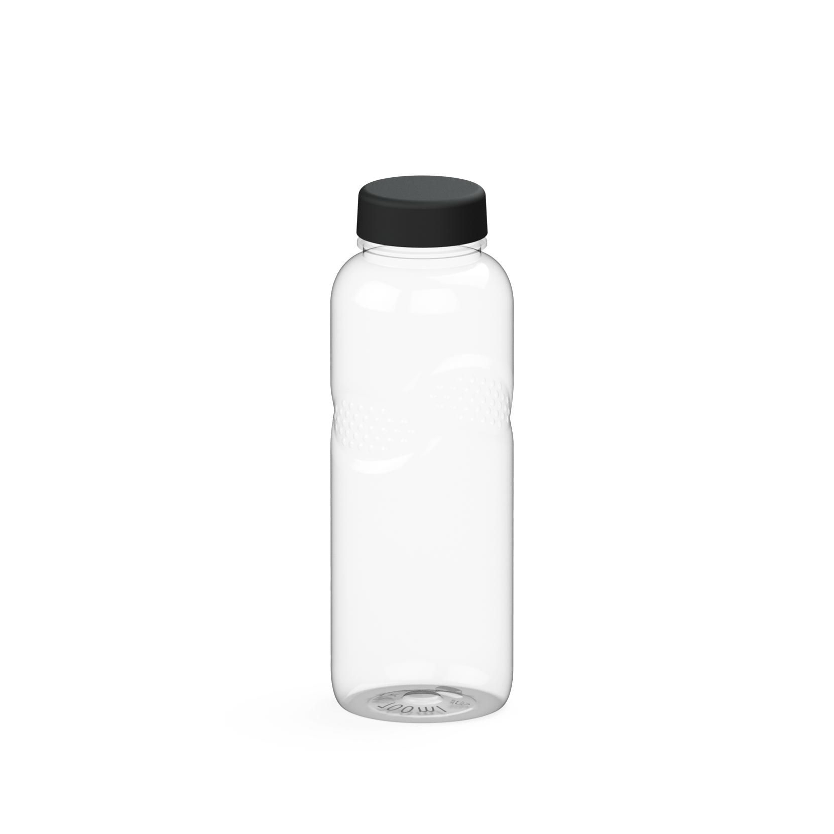 EL02220-2Trinkflasche Carve _Refresh_ 700 ml_ RENEW_ transparent_ schwarz