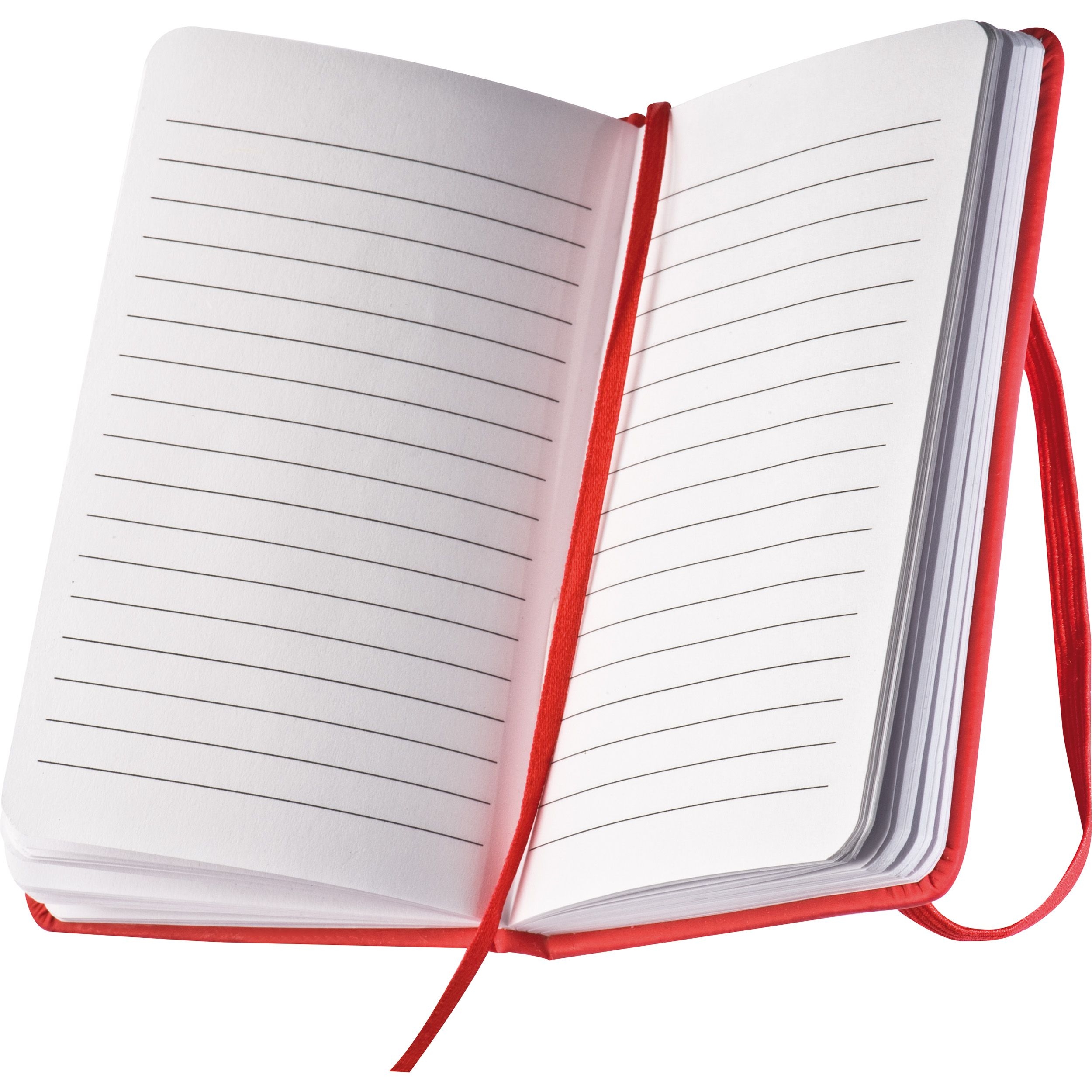 MA28367-05Notizbuch mit Lesebaendchen und Gummibandverschluss_ rot