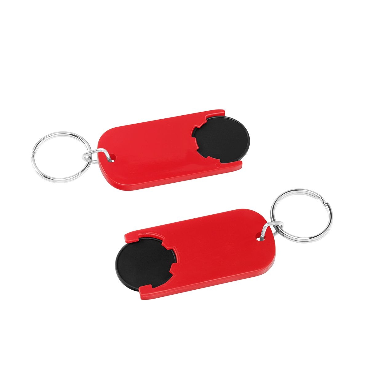HE7439R-6-1Chiphalter mit 1€-Chip _Alpha_ schwarz_ rot HE7439R-6-1Chiphalter mit 1€-Chip _Alpha_ schwarz_ rot