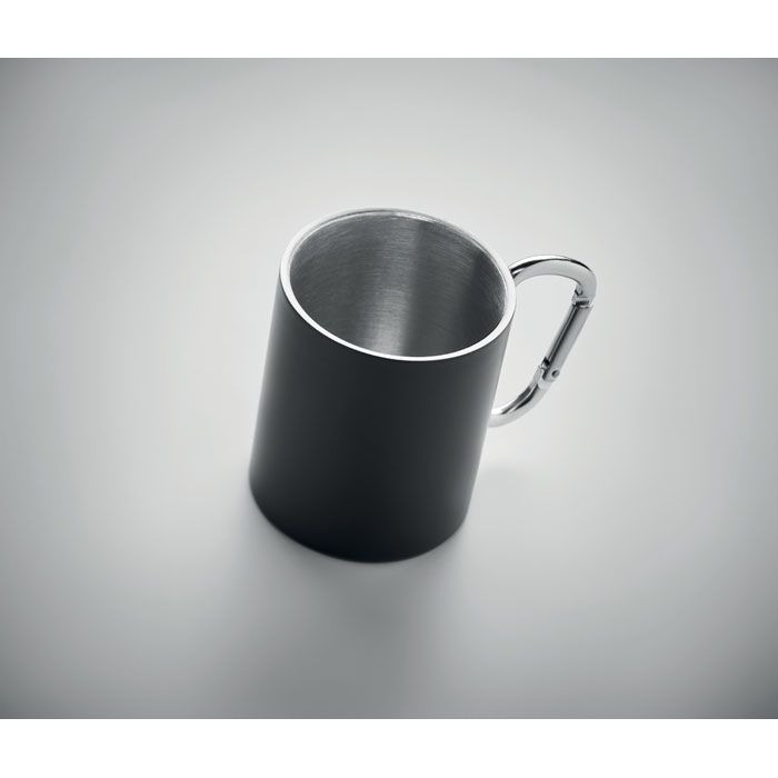 Trumba Trinkbecher mit Karabiner, Schwarz