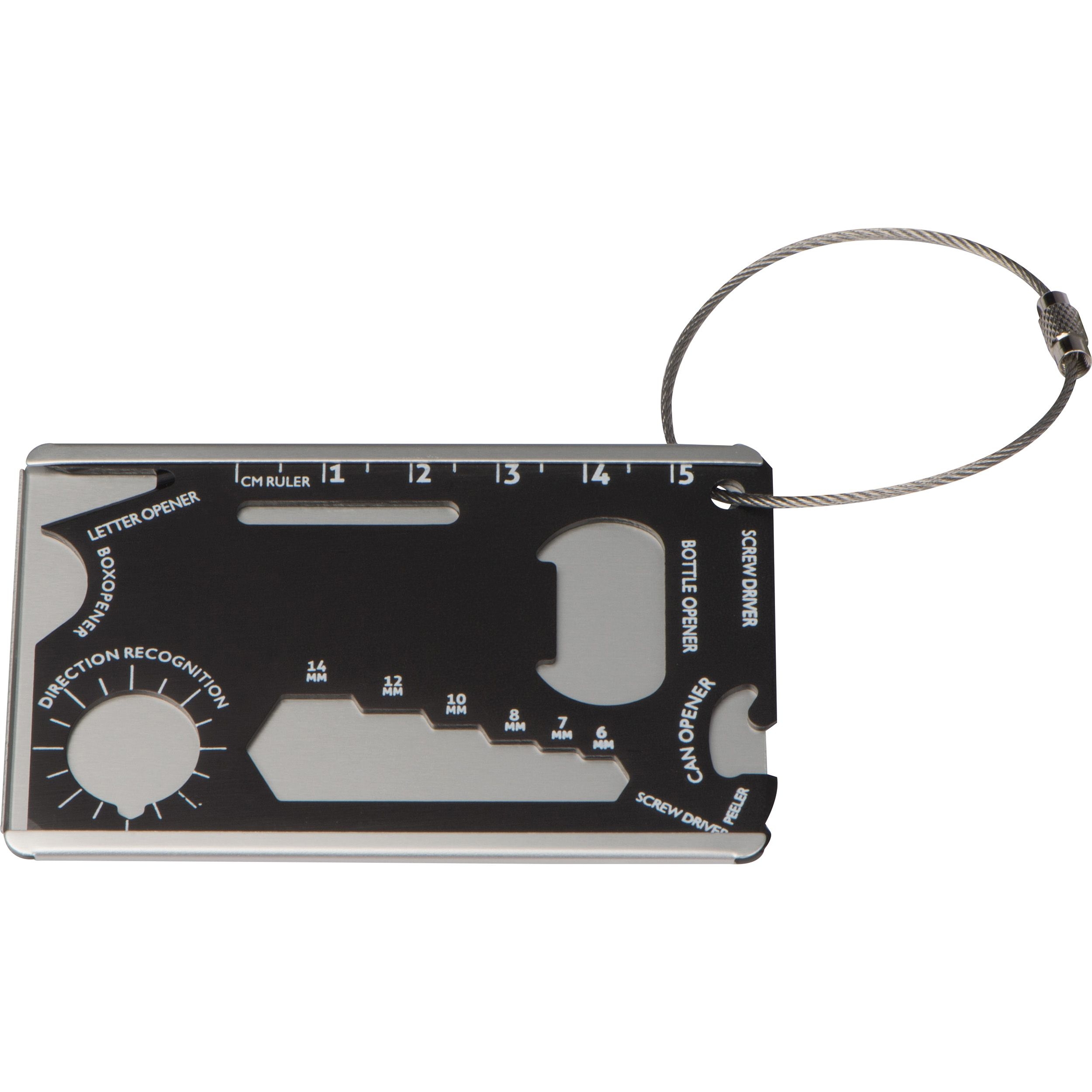 MA90734-03Survival Kofferanhaenger aus Aluminium BENNO_ schwarz