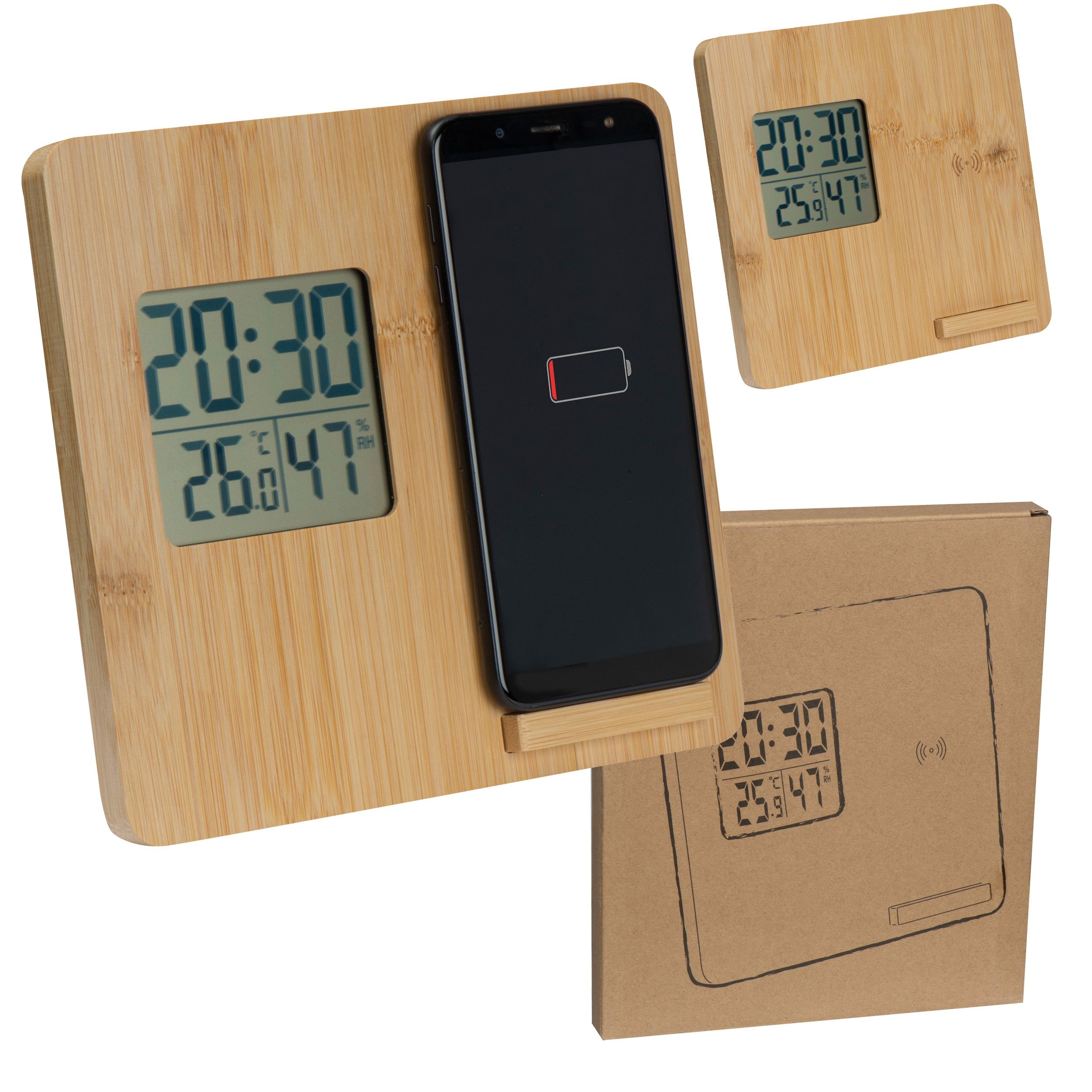 MA33194-13Wetterstation aus Bambus_ beige