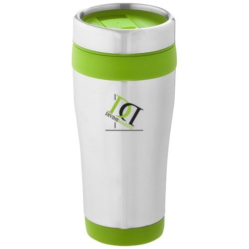 PF100310-4Elwood 410 ml Isolierbecher_ silber_Lindgruen