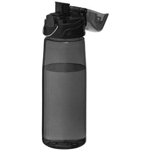 PF100313-4Capri 700 ml Tritan™ Sportflasche_ transparent schwarz