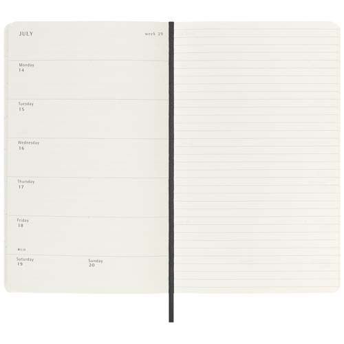 PF107938-4Moleskine Softcover 12 Monate Wochenkalender L_ schwarz