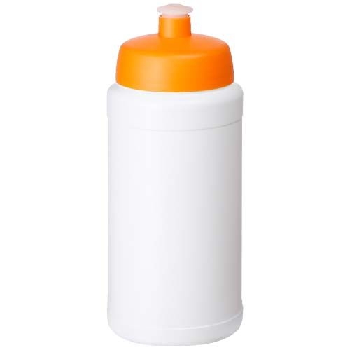 PF210288-10Baseline Rise 500 ml Sportflasche_ weiss_orange