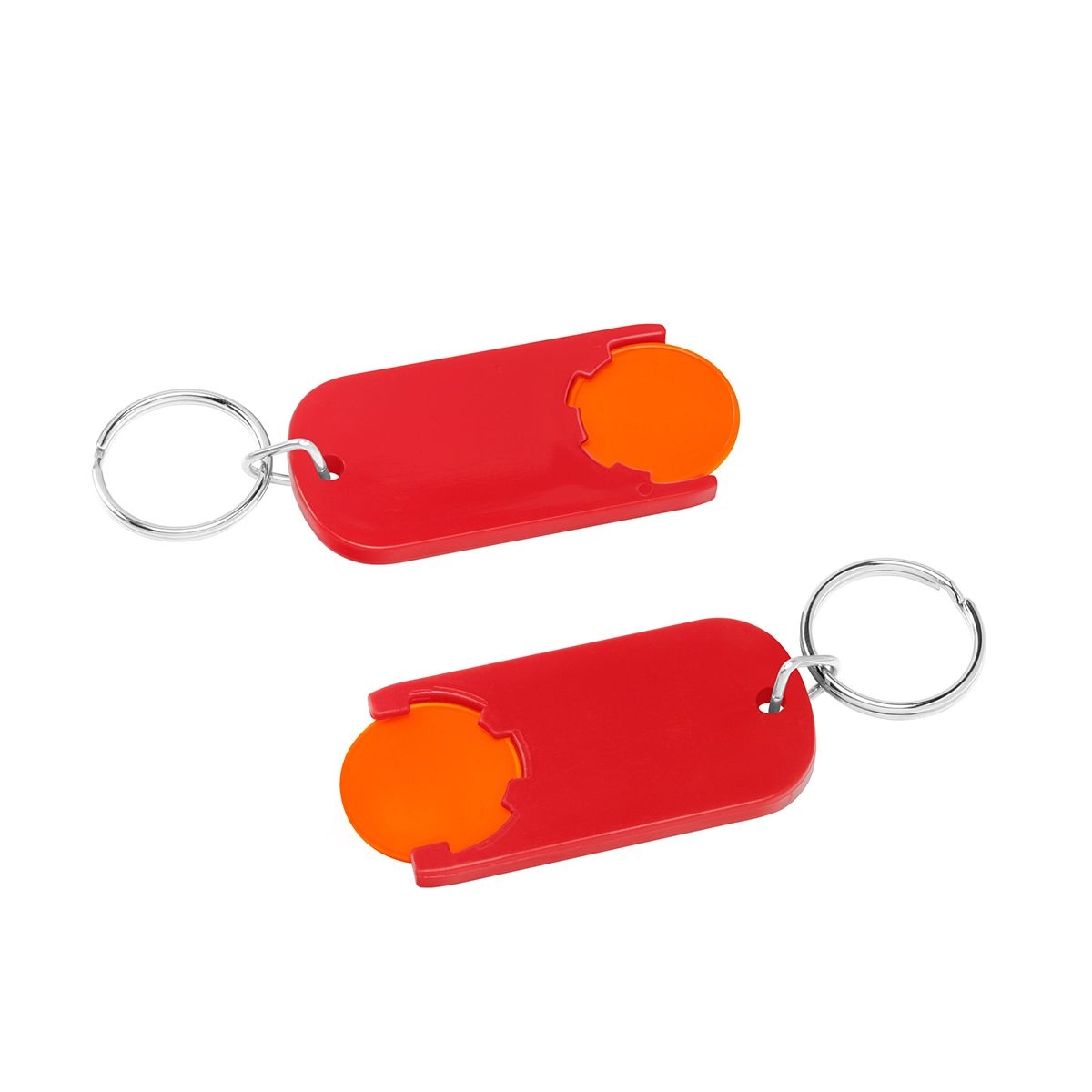 HE7439R-5-1Chiphalter mit 1€-Chip _Alpha_ orange_ rot HE7439R-5-1Chiphalter mit 1€-Chip _Alpha_ orange_ rot