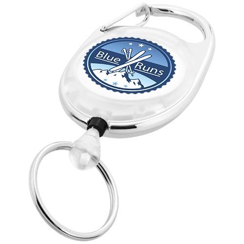 PF102104-1Gerlos Schluesselkette mit Rollerclip_ weiss