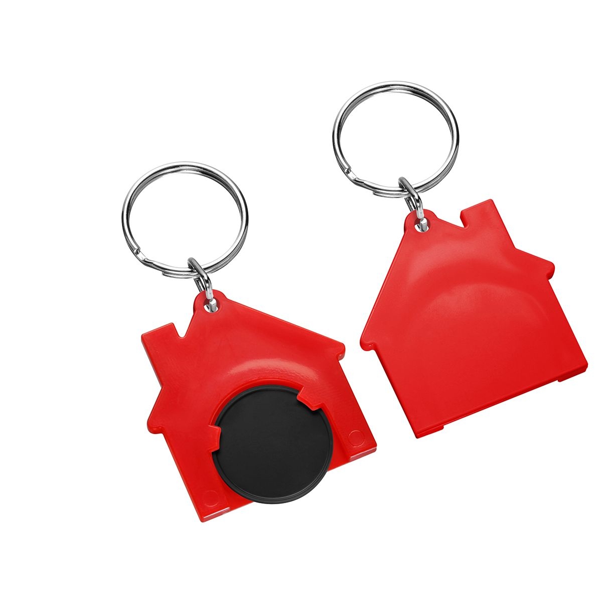 HE7516R-6-1Chiphalter mit 1€-Chip _Haus_ schwarz_ rot HE7516R-6-1Chiphalter mit 1€-Chip _Haus_ schwarz_ rot