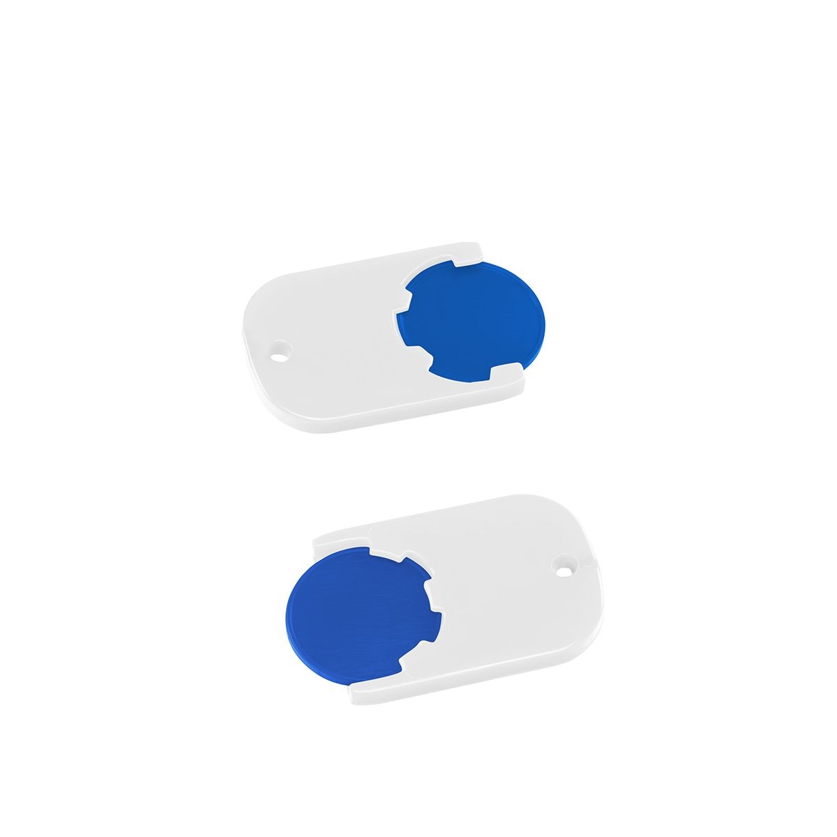 HE7555-3-0Chiphalter mit 1€-Chip _Gamma_ blau_ weiss