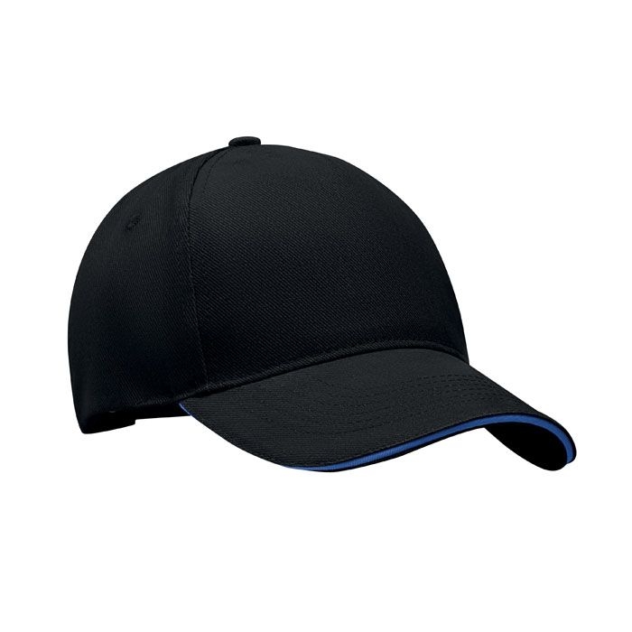 MO6875-81Long Beach Singa Baseball Kappe 5 Panels_ schwarz_blau