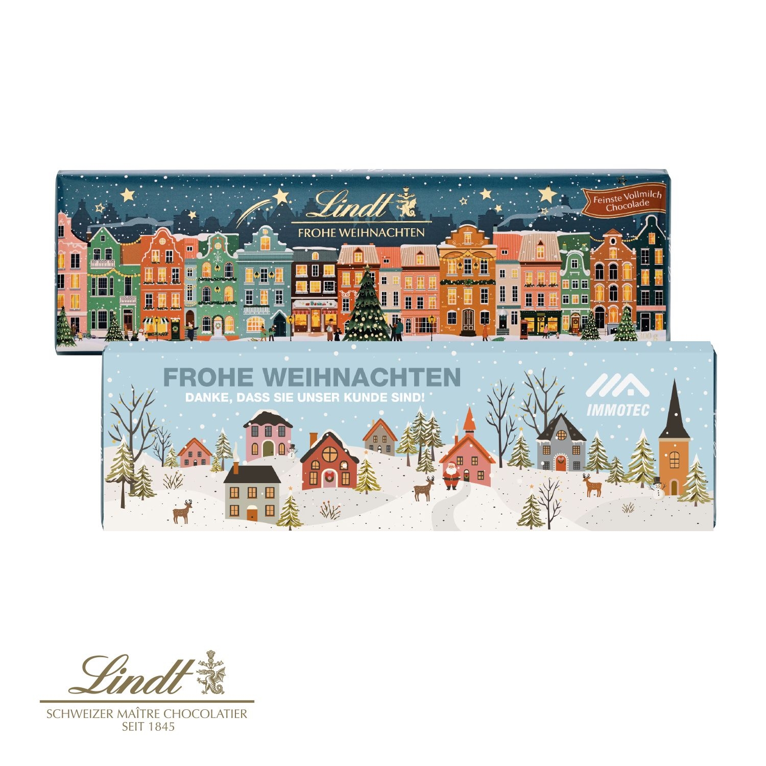 CD95602-01Lindt Schokoladentafel _Frohe Weihnachten_ 300 g_ Lindt Schokoladentafel