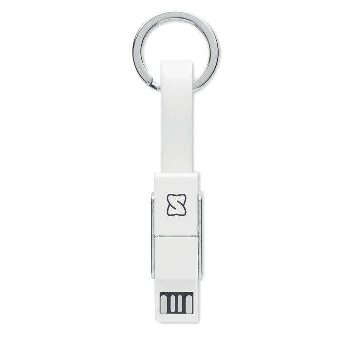 MO6820-06Key C Schluesselanhaenger 4in1 Kabel_ Weiss