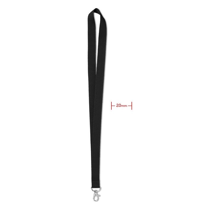 MO9058-03Simple Lany Lanyard 20mm_ schwarz