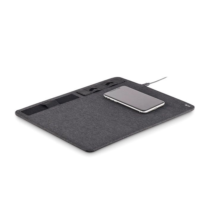 MO6416-15Superpad RPET Mousepad 15W Ladesgeraet_ Steingrau