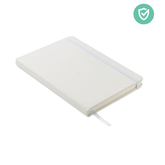 MO6141-06Arco Clean Antibakterielles A5 Notizbuch_ Weiss