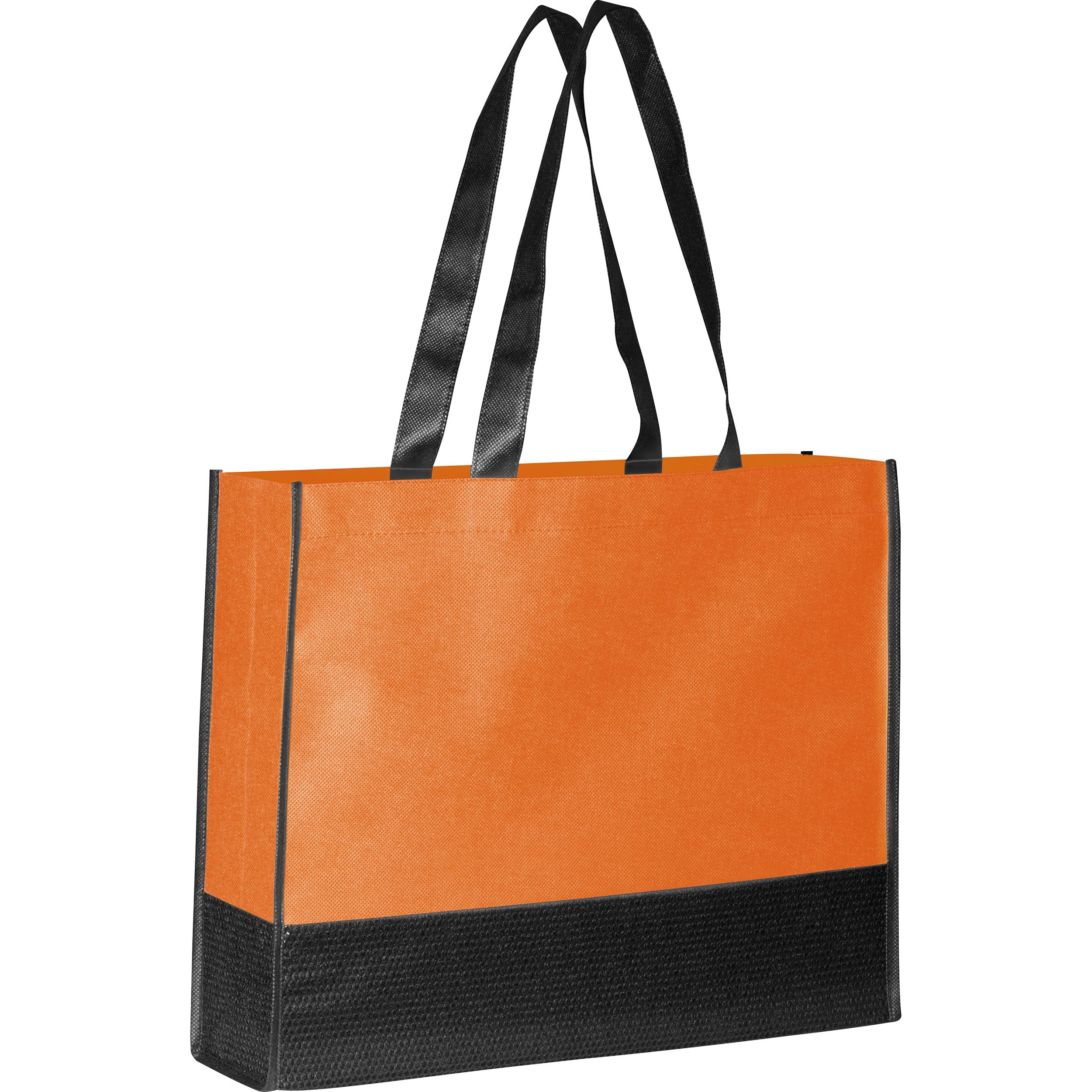 MA60094-10Faltbare Non Woven Einkaufstasche_ 2 farbig_ orange MA60094-10Faltbare Non Woven Einkaufstasche_ 2 farbig_ orange