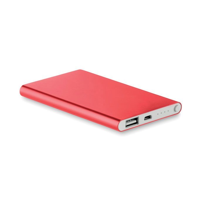 MO8735-05Powerflat Powerbank 4000 mAh_ Rot MO8735-05Powerflat Powerbank 4000 mAh_ Rot
